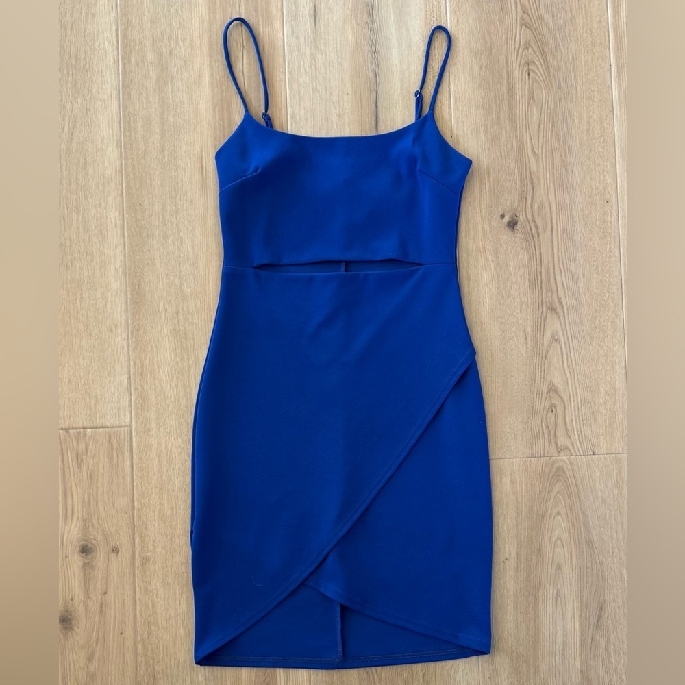 Lulus Cobalt Blue Cut-Out Dress Size S